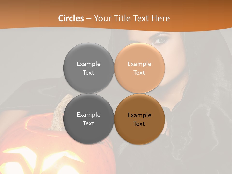 Costume Evil Sweetness PowerPoint Template