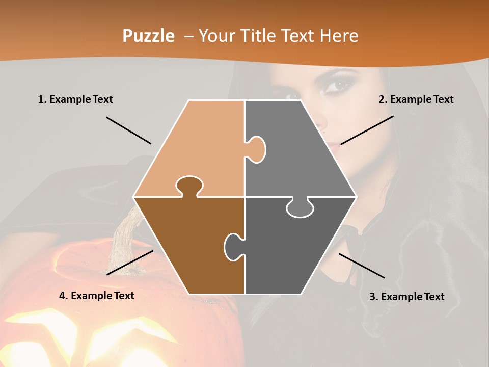 Costume Evil Sweetness PowerPoint Template