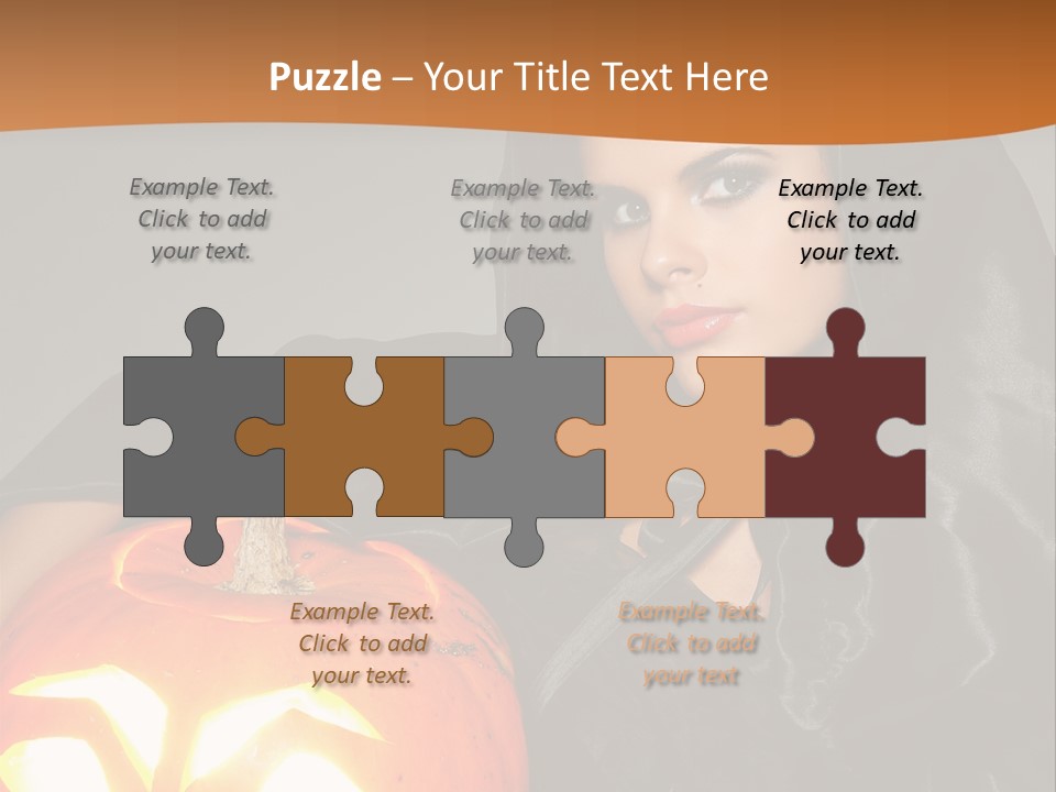 Costume Evil Sweetness PowerPoint Template