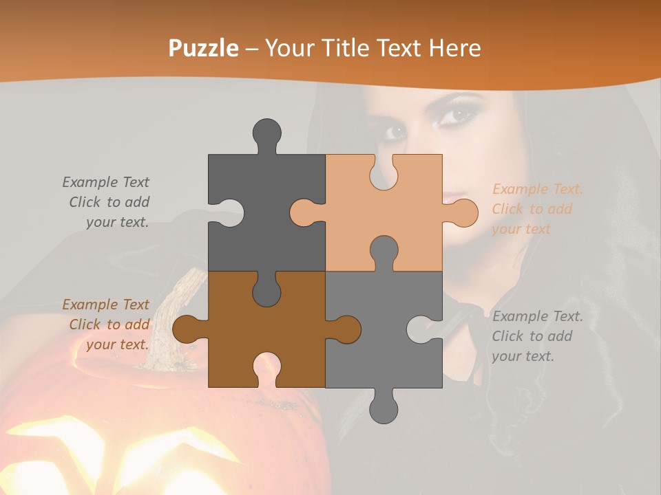 Costume Evil Sweetness PowerPoint Template