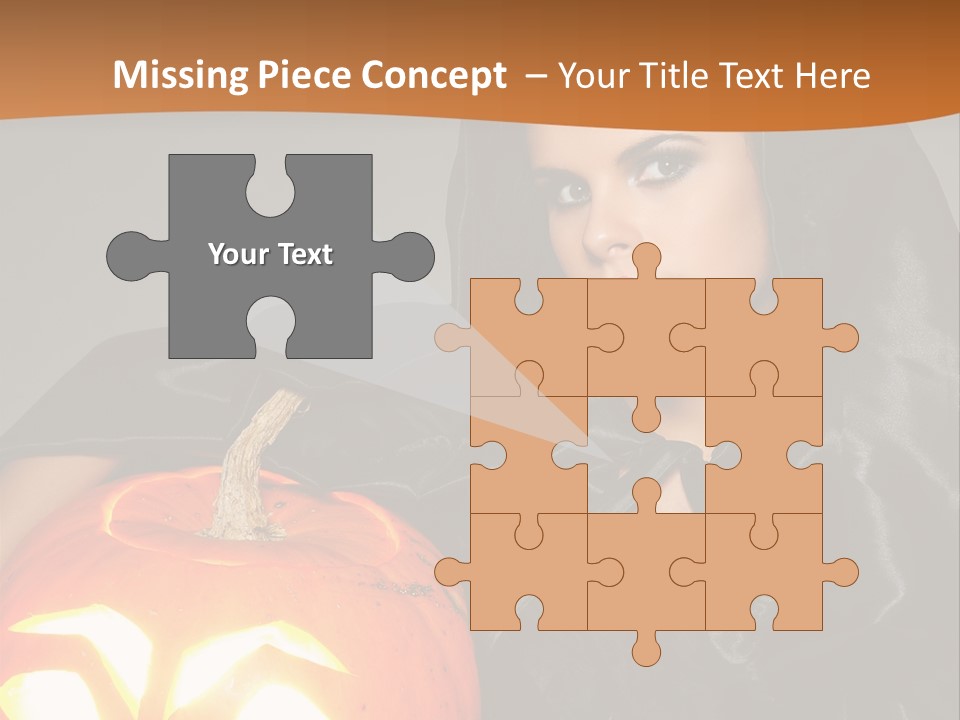 Costume Evil Sweetness PowerPoint Template