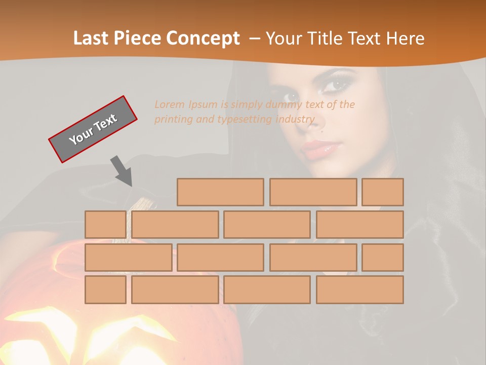 Costume Evil Sweetness PowerPoint Template