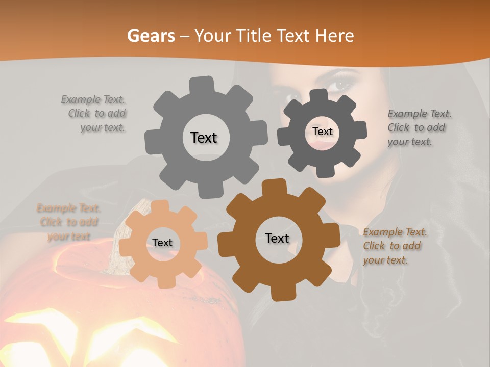 Costume Evil Sweetness PowerPoint Template