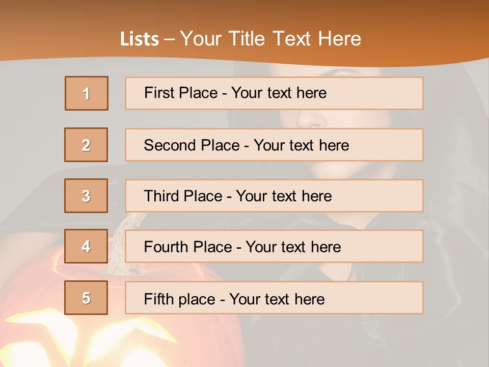 Costume Evil Sweetness PowerPoint Template