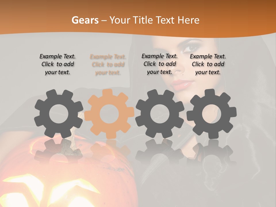 Costume Evil Sweetness PowerPoint Template
