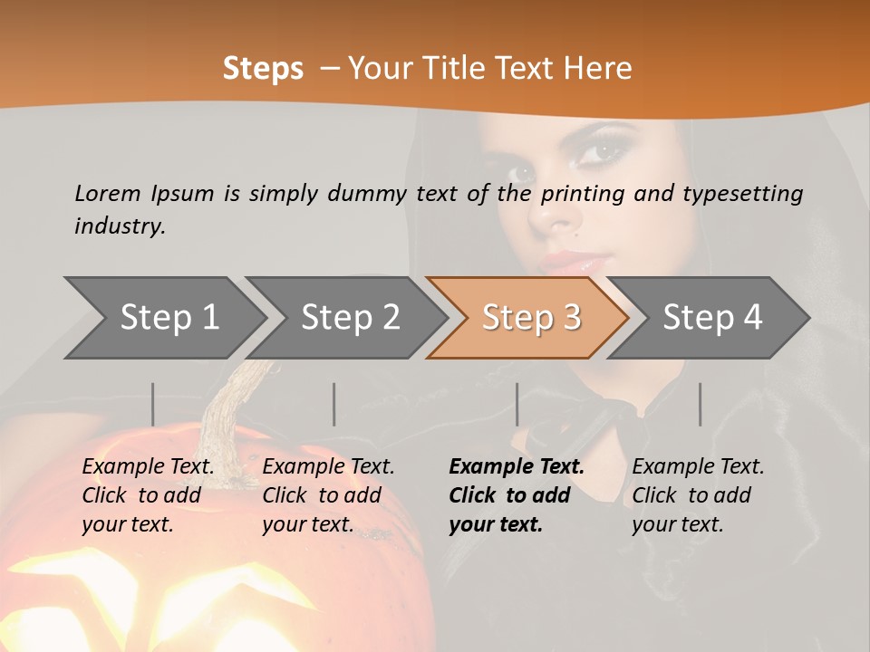 Costume Evil Sweetness PowerPoint Template