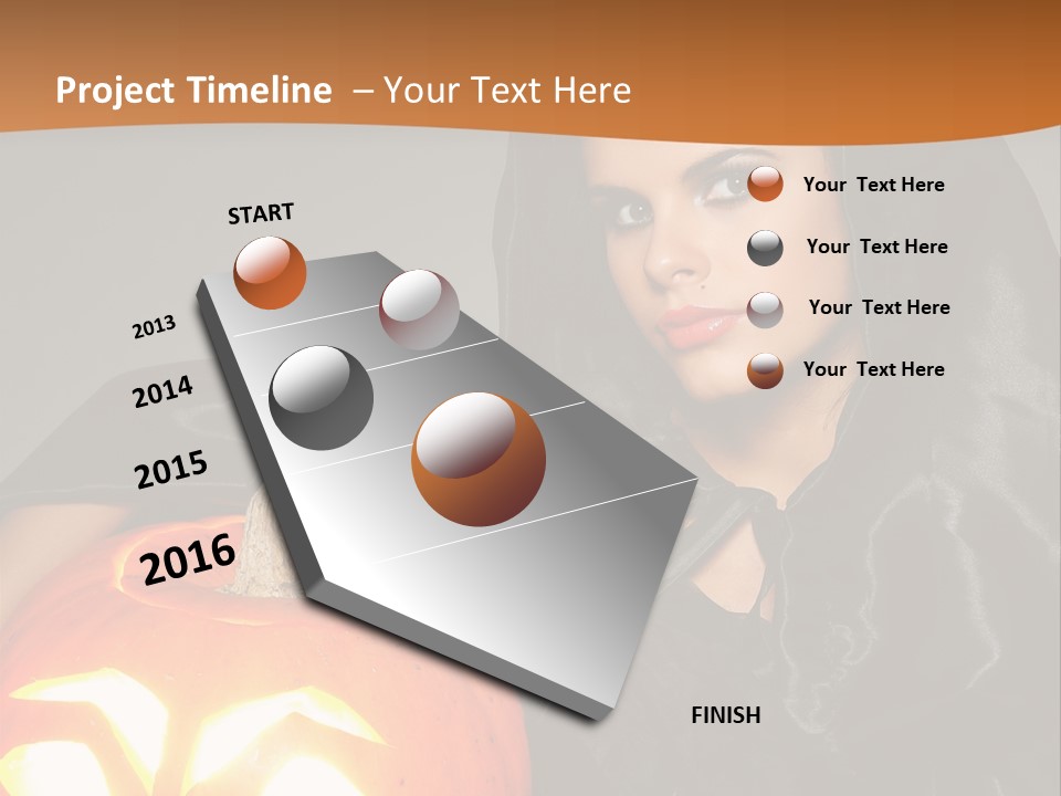 Costume Evil Sweetness PowerPoint Template