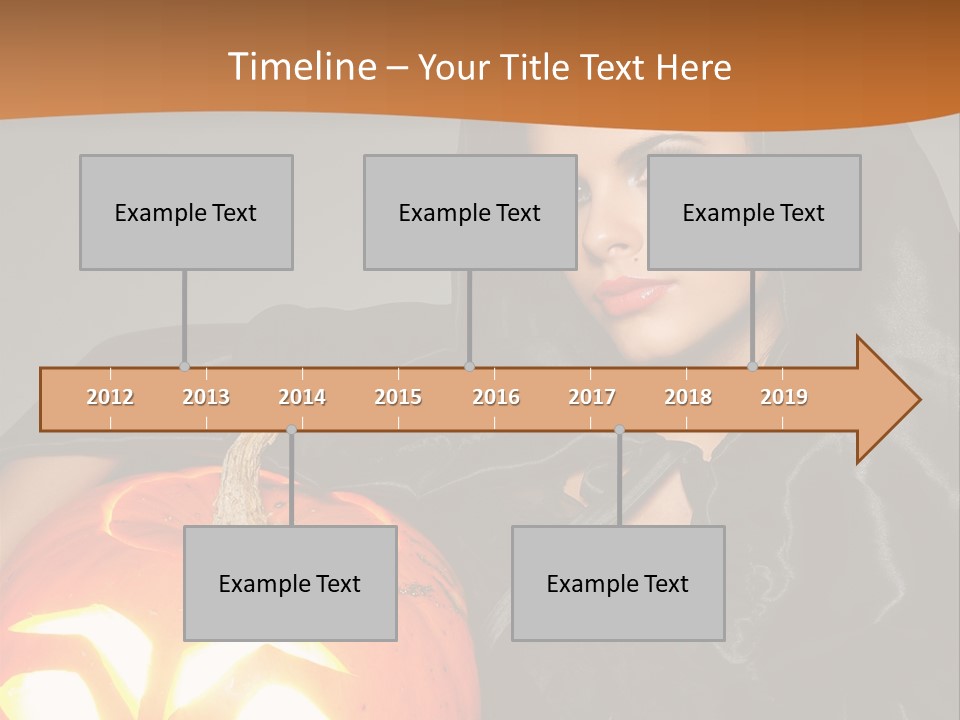 Costume Evil Sweetness PowerPoint Template