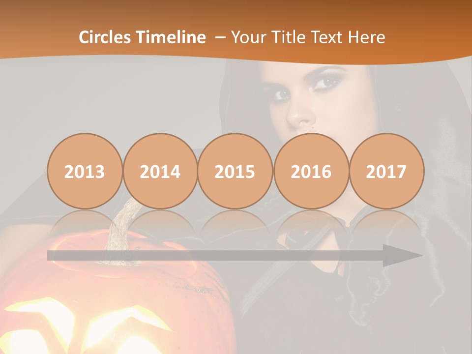 Costume Evil Sweetness PowerPoint Template