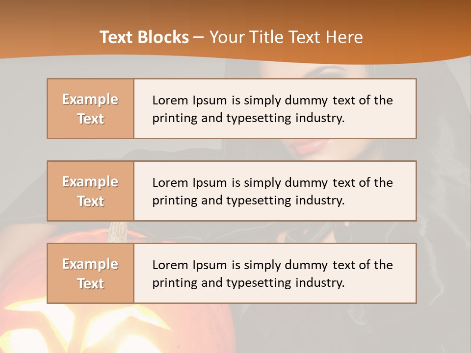 Costume Evil Sweetness PowerPoint Template