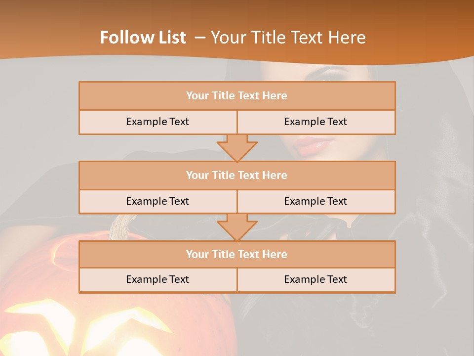 Costume Evil Sweetness PowerPoint Template