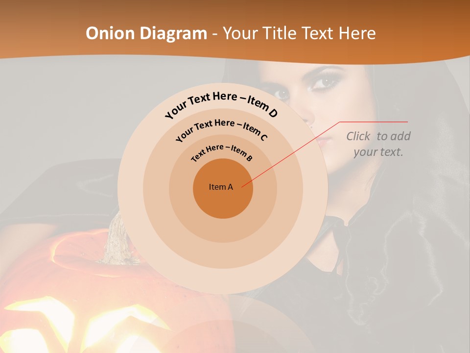 Costume Evil Sweetness PowerPoint Template