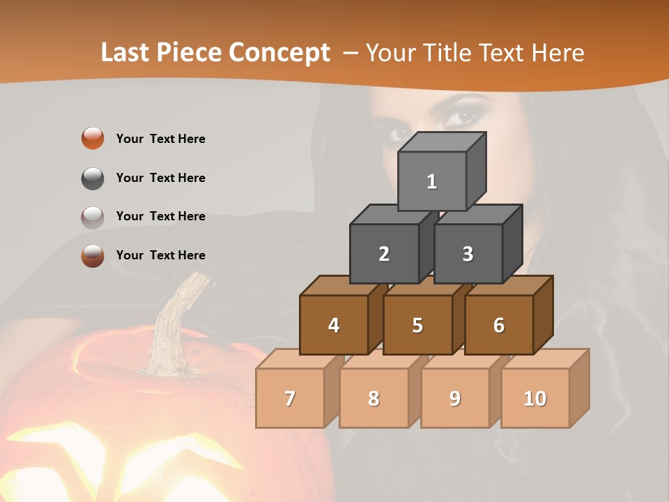 Costume Evil Sweetness PowerPoint Template