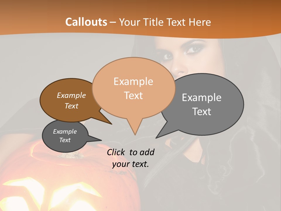 Costume Evil Sweetness PowerPoint Template