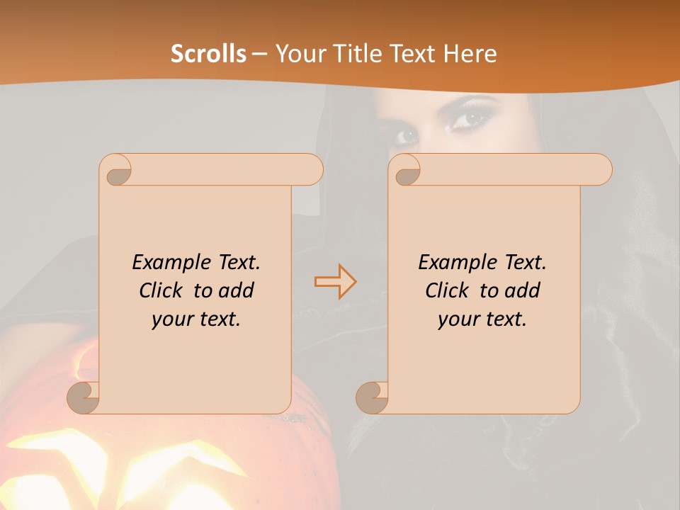 Costume Evil Sweetness PowerPoint Template