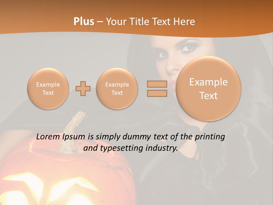 Costume Evil Sweetness PowerPoint Template
