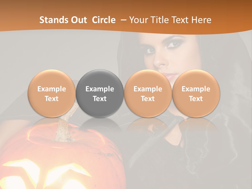 Costume Evil Sweetness PowerPoint Template