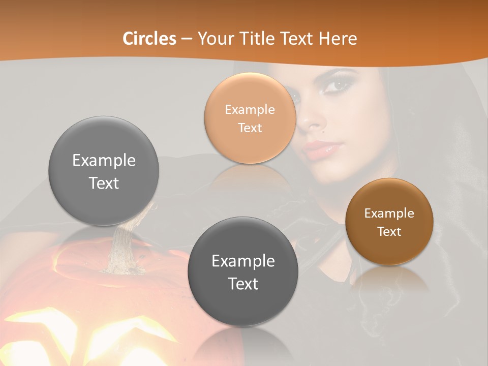 Costume Evil Sweetness PowerPoint Template