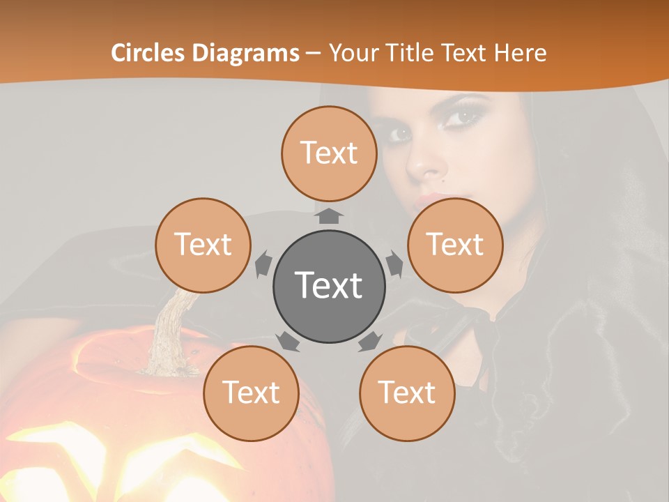 Costume Evil Sweetness PowerPoint Template