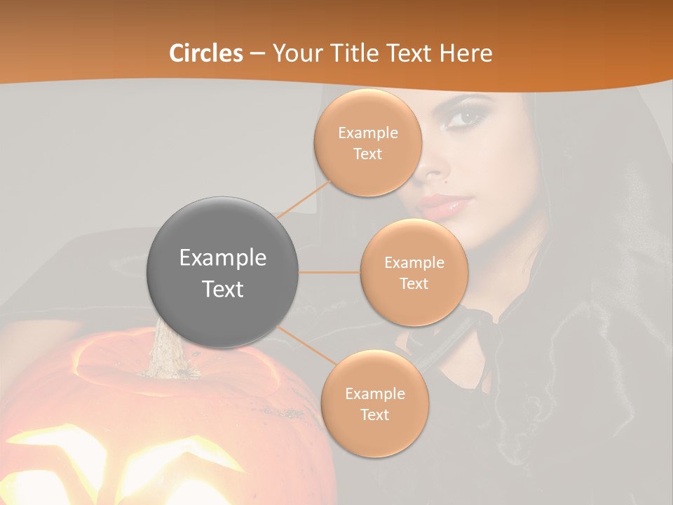 Costume Evil Sweetness PowerPoint Template