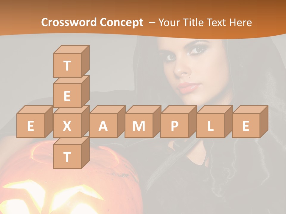 Costume Evil Sweetness PowerPoint Template