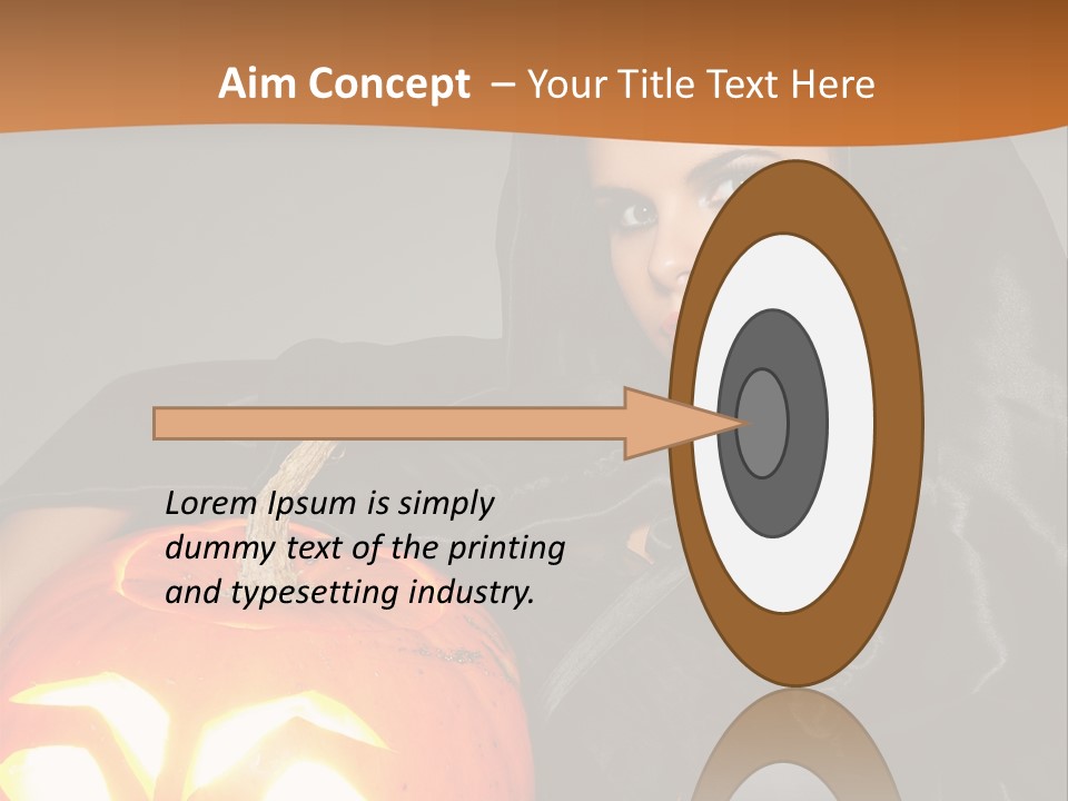 Costume Evil Sweetness PowerPoint Template