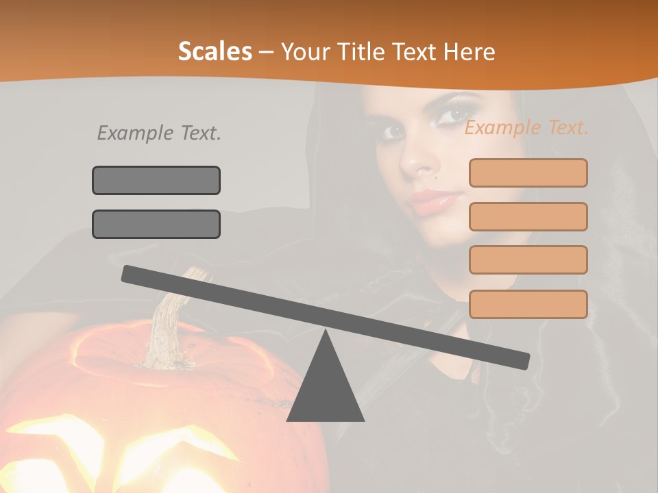 Costume Evil Sweetness PowerPoint Template