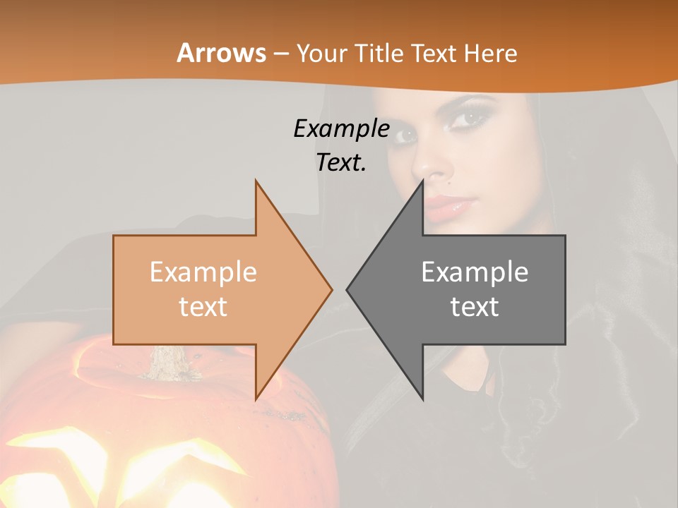 Costume Evil Sweetness PowerPoint Template