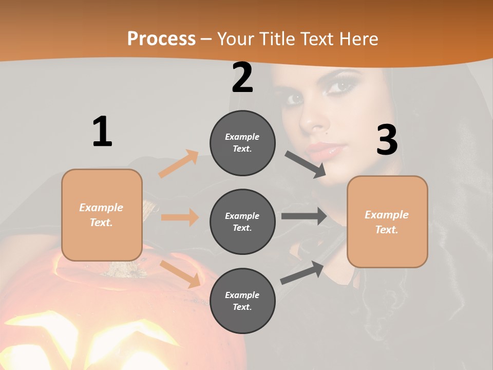 Costume Evil Sweetness PowerPoint Template