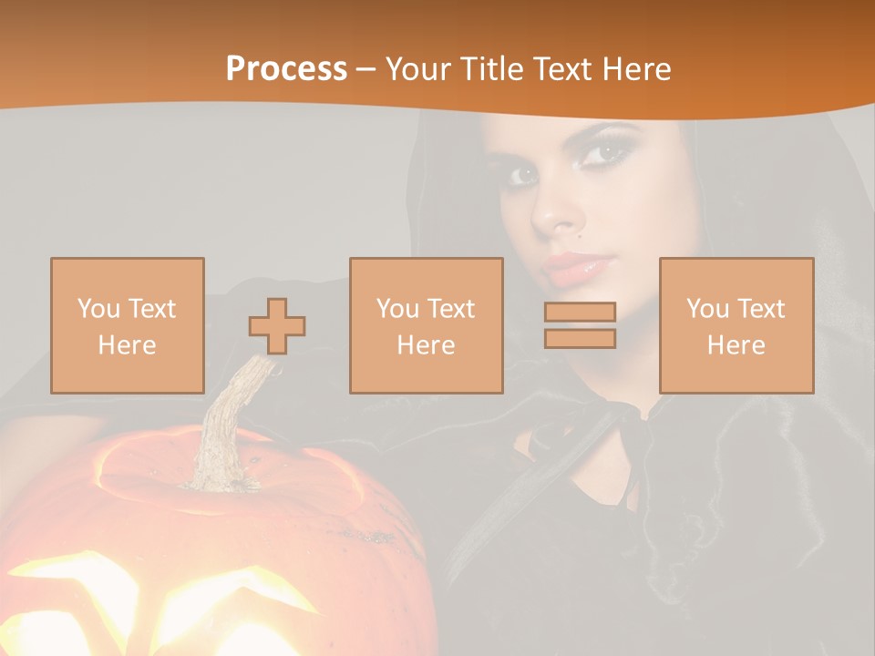 Costume Evil Sweetness PowerPoint Template