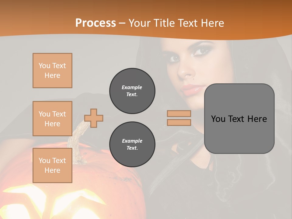 Costume Evil Sweetness PowerPoint Template