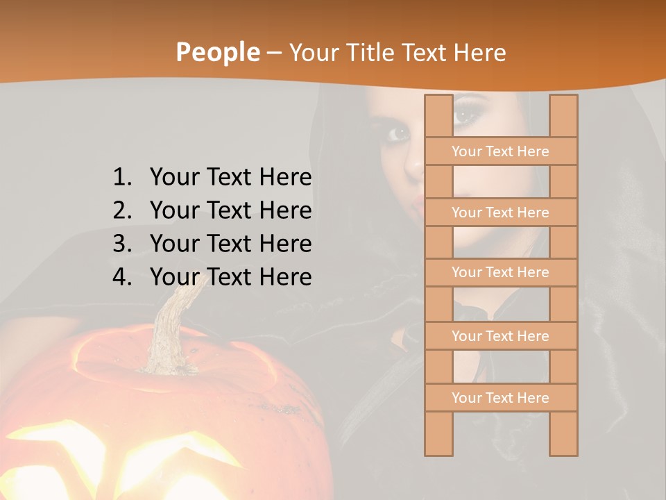 Costume Evil Sweetness PowerPoint Template