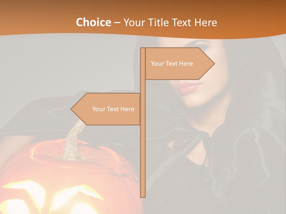 Costume Evil Sweetness PowerPoint Template