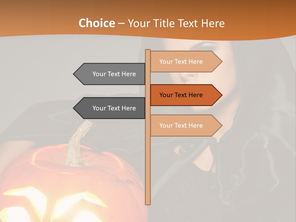 Costume Evil Sweetness PowerPoint Template