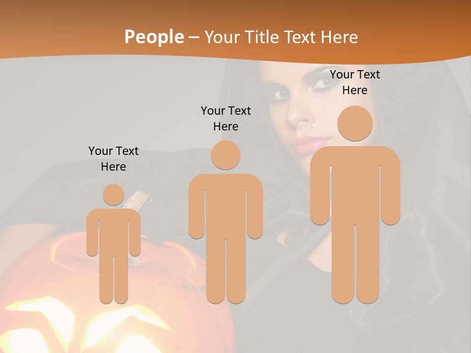 Costume Evil Sweetness PowerPoint Template