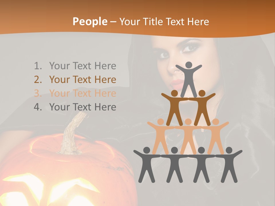 Costume Evil Sweetness PowerPoint Template