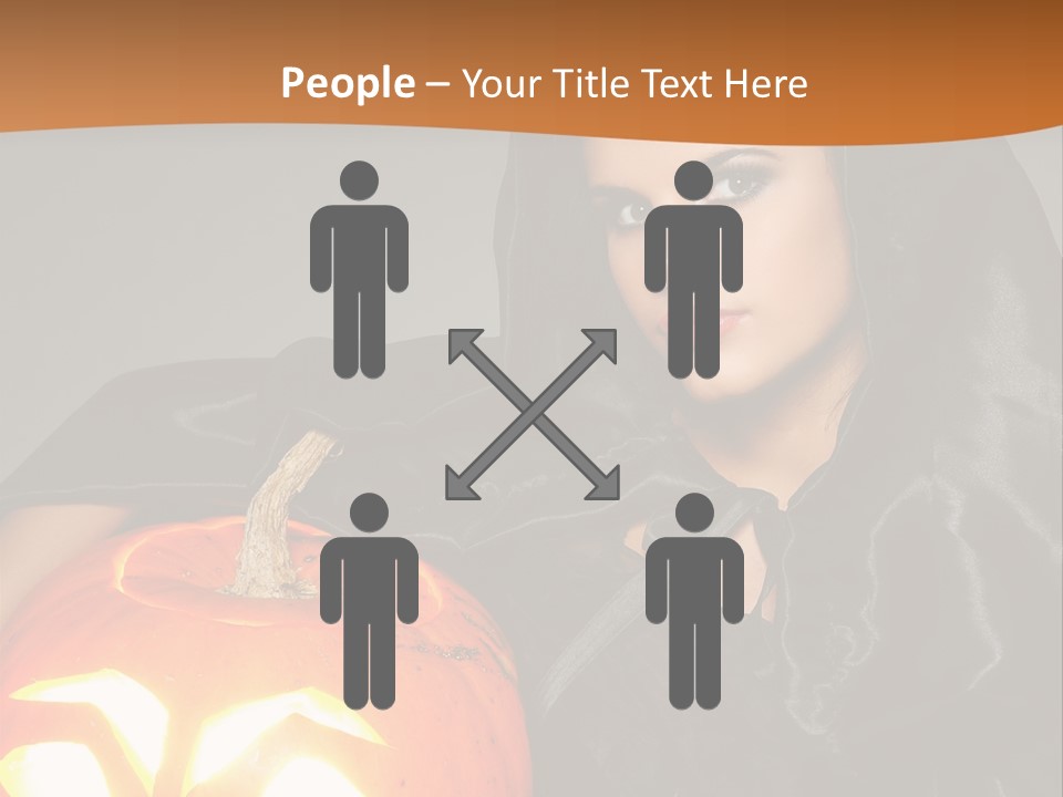 Costume Evil Sweetness PowerPoint Template