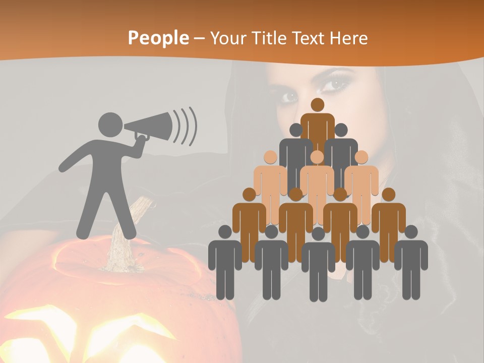Costume Evil Sweetness PowerPoint Template