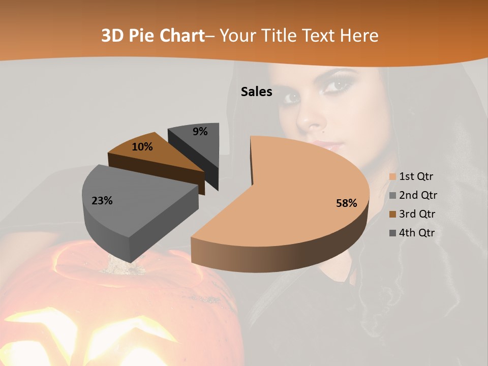 Costume Evil Sweetness PowerPoint Template