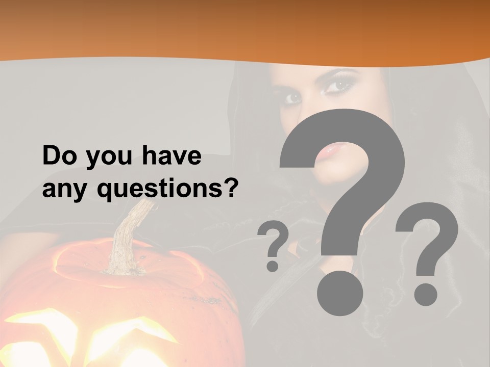 Costume Evil Sweetness PowerPoint Template