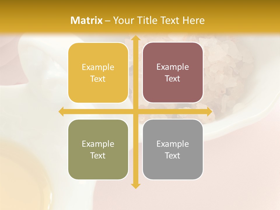 Flower Elegant Massage Salt PowerPoint Template