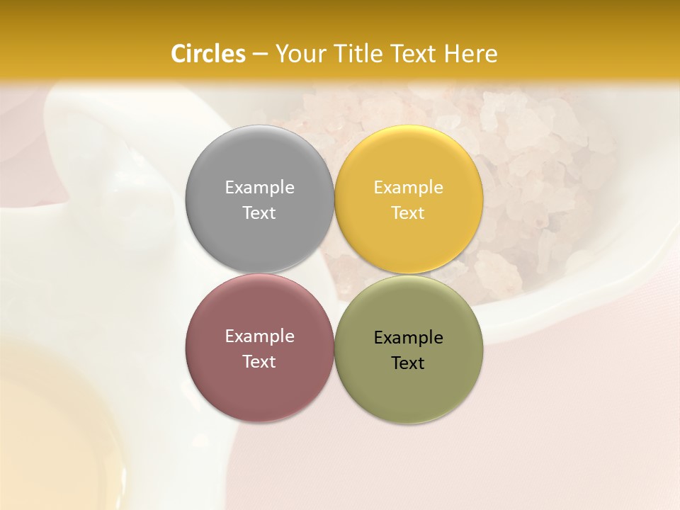 Flower Elegant Massage Salt PowerPoint Template