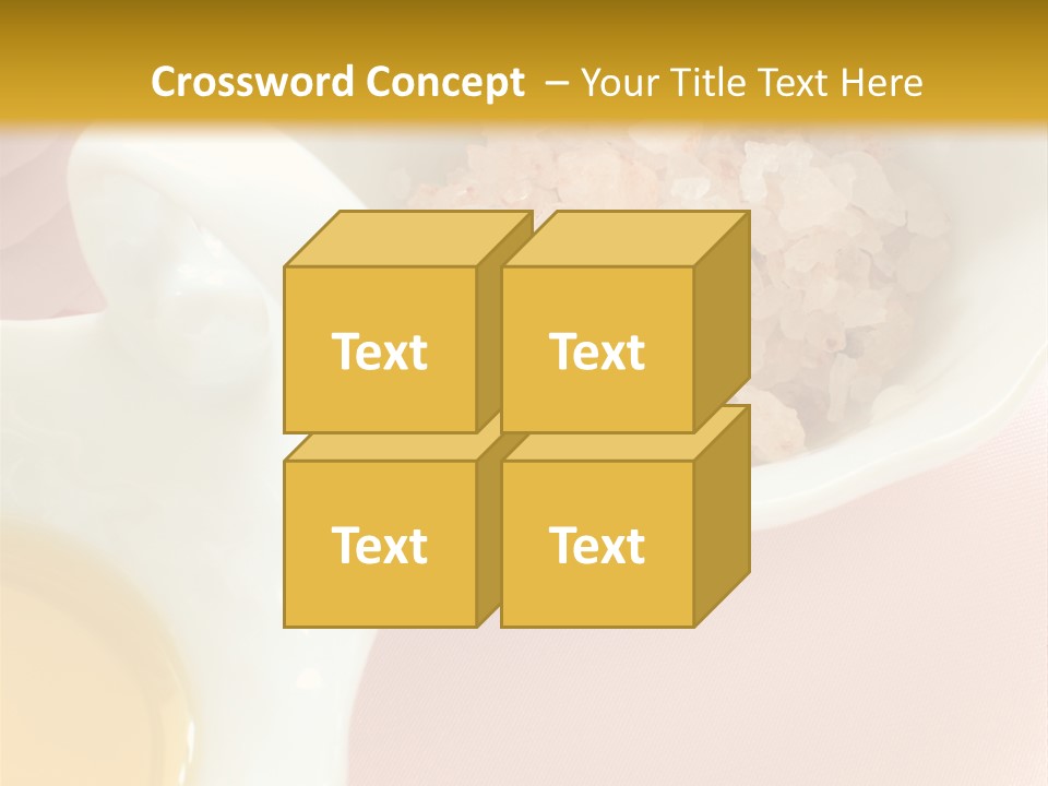 Flower Elegant Massage Salt PowerPoint Template