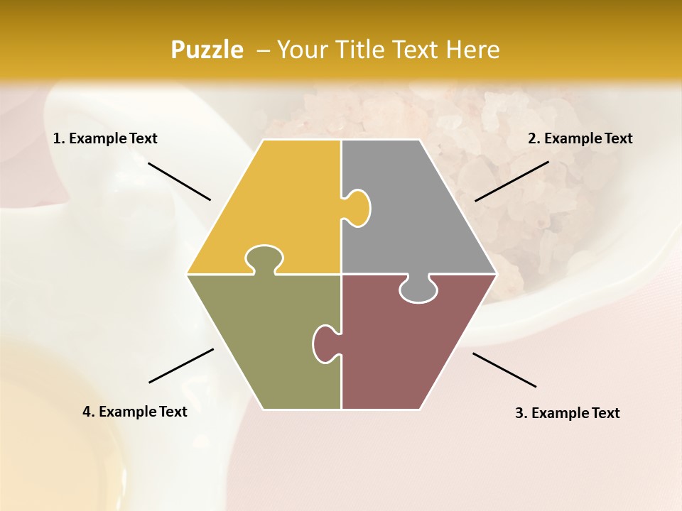 Flower Elegant Massage Salt PowerPoint Template