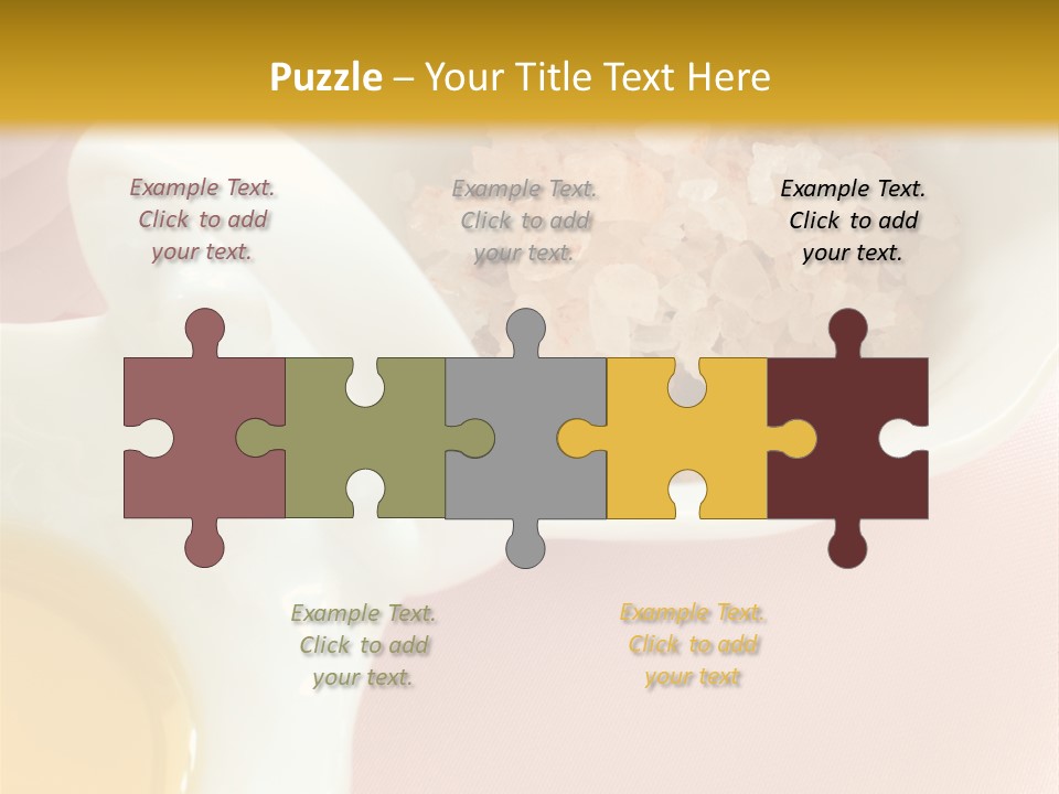 Flower Elegant Massage Salt PowerPoint Template