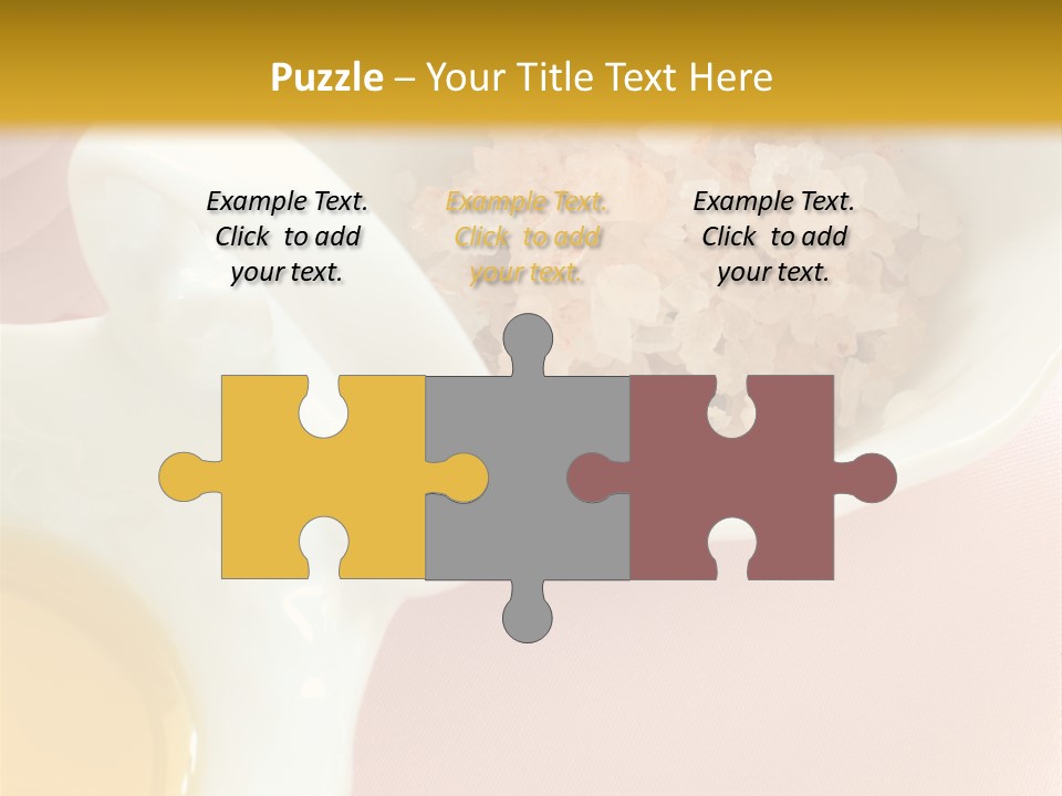 Flower Elegant Massage Salt PowerPoint Template