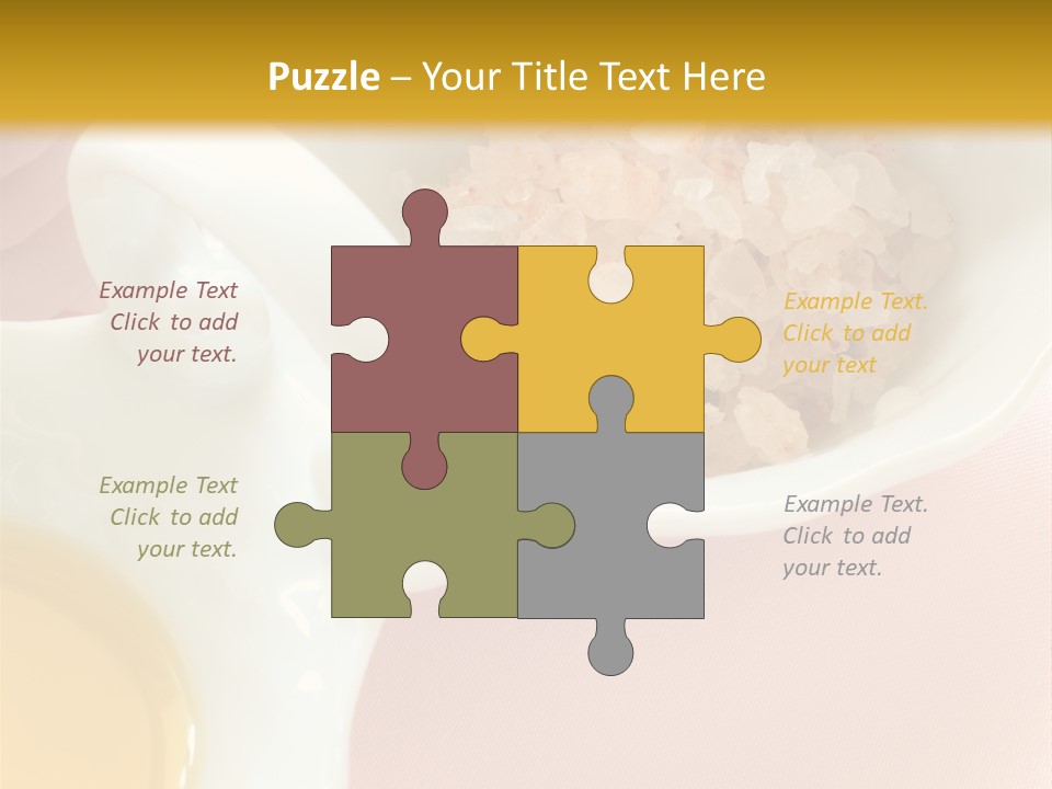 Flower Elegant Massage Salt PowerPoint Template