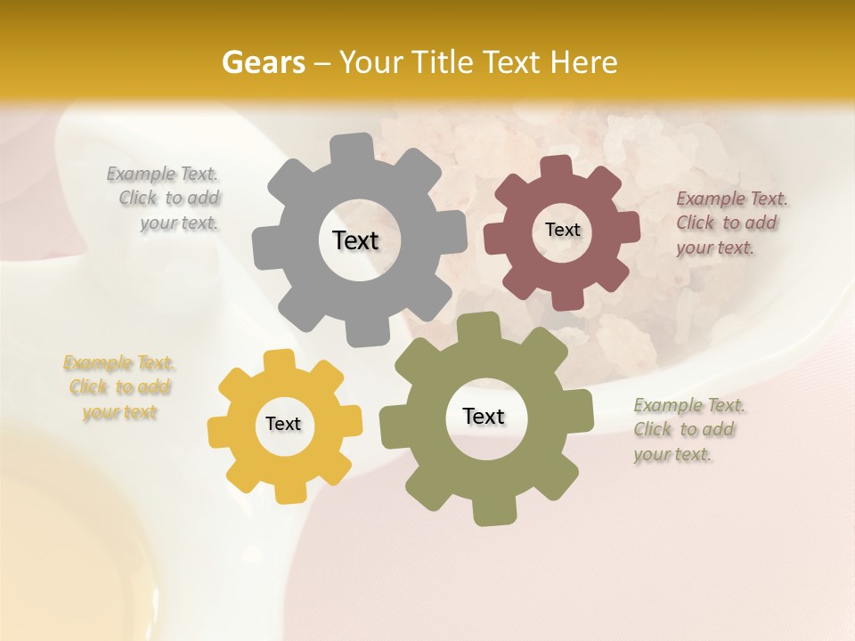 Flower Elegant Massage Salt PowerPoint Template