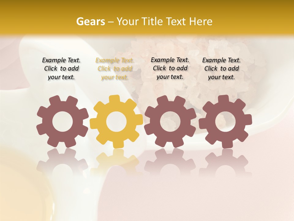 Flower Elegant Massage Salt PowerPoint Template