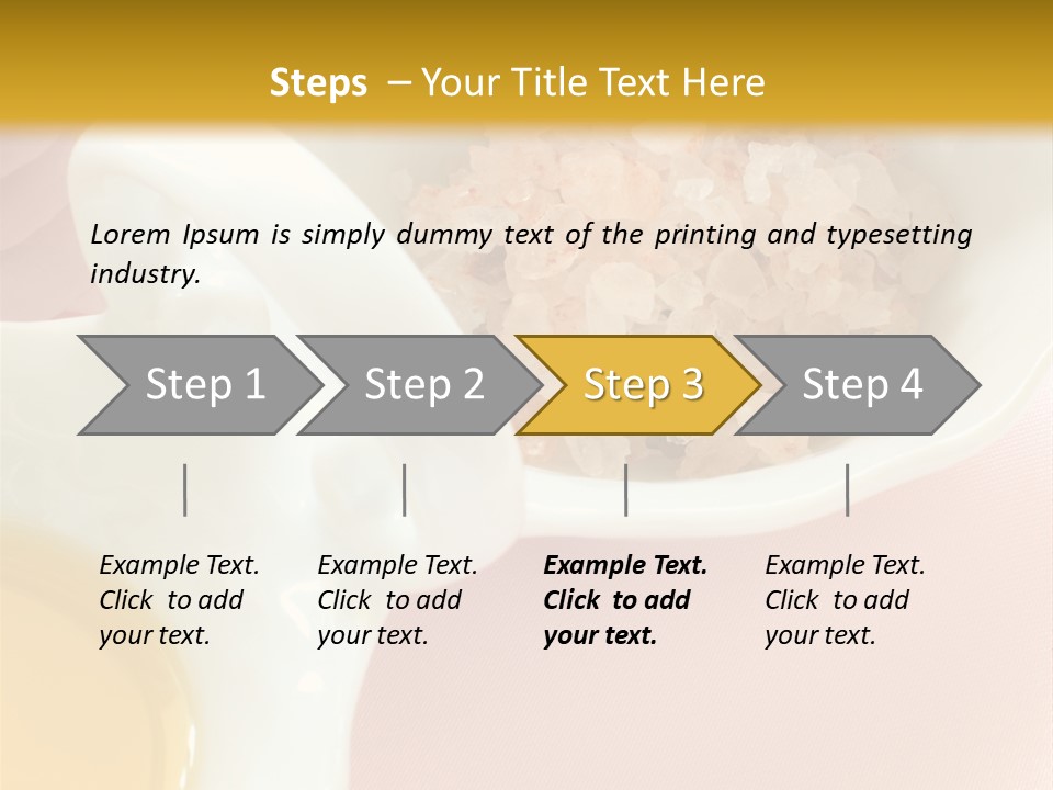 Flower Elegant Massage Salt PowerPoint Template